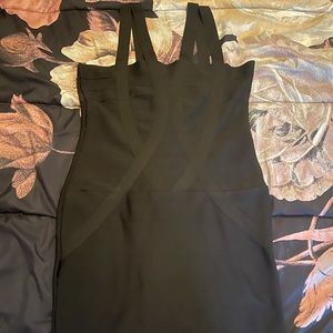 Black bandage dress
